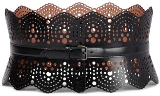 Alaia Leather corset belt