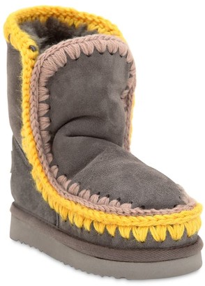 Mou Eskimo Suede Shearling Boots
