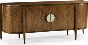 Jonathan Charles Fine Furniture Toulouse 83" Wide 1 Drawer Walnut Wood Sideboard