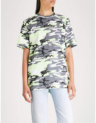 Wasted Paris Camouflage-print cotton-jersey T-shirt