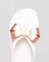 Thumbnail for your product : Ted Baker Suszie White Flip Flops