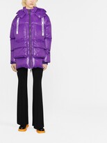 Thumbnail for your product : KHRISJOY Iconic logo-print puffer coat