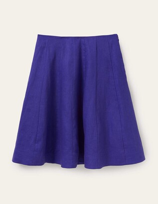 Boden Panelled Linen Mini Skirt