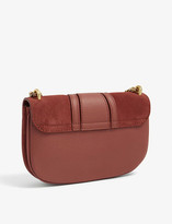 Thumbnail for your product : See by Chloe Hannah medium leather and suede saddle bag