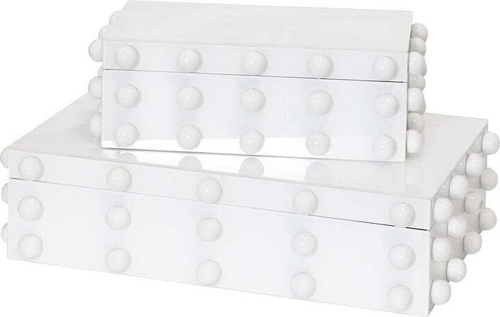 Harp & Finial Set of 2 Batu Boxes