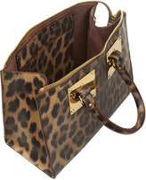 Thumbnail for your product : Sophie Hulme Leopard-print leather tote
