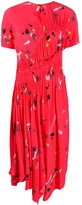 Thumbnail for your product : Preen Line Brush Stroke Pleated Midi Dress