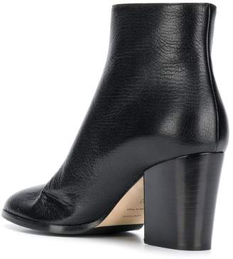 Sergio Rossi side zipped ankle boots