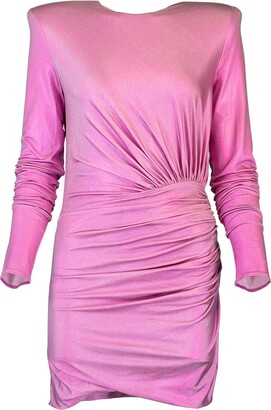 Metallic Pink Mini Dress