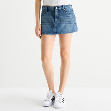 Forever 21 Womens Low Rise Denim Skirt-Juniors