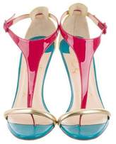 Thumbnail for your product : Christian Louboutin Colorblock T-Strap Sandals
