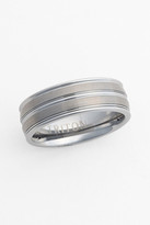 Thumbnail for your product : Triton Brushed Inlay Tungsten Carbide Band (8mm)