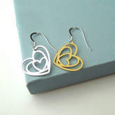 Thumbnail for your product : Zelda Wong Sterling Silver Heart Earrings