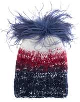 Thumbnail for your product : Eugenia Kim Plumage Accented Alpaca Beanie w/ Tags Plumage Accented Alpaca Beanie w/ Tags
