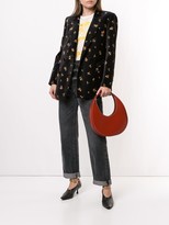 Thumbnail for your product : BLAZÉ MILANO Everynight tulip-print velvet double-breasted blazer