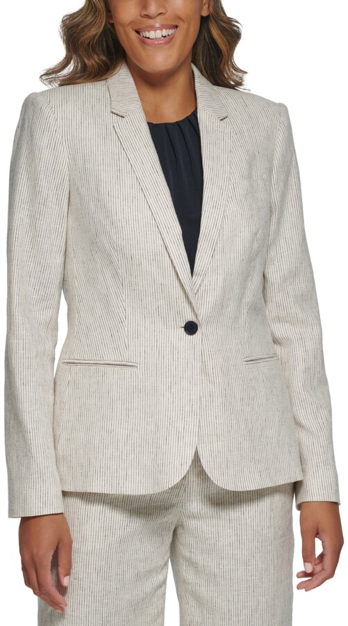 calvin klein white blazer women