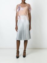 Thumbnail for your product : MSGM embroidered sheer blouse - women - Polyamide - 40
