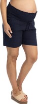 Thumbnail for your product : Angel Maternity Smocked Waist Maternity Shorts