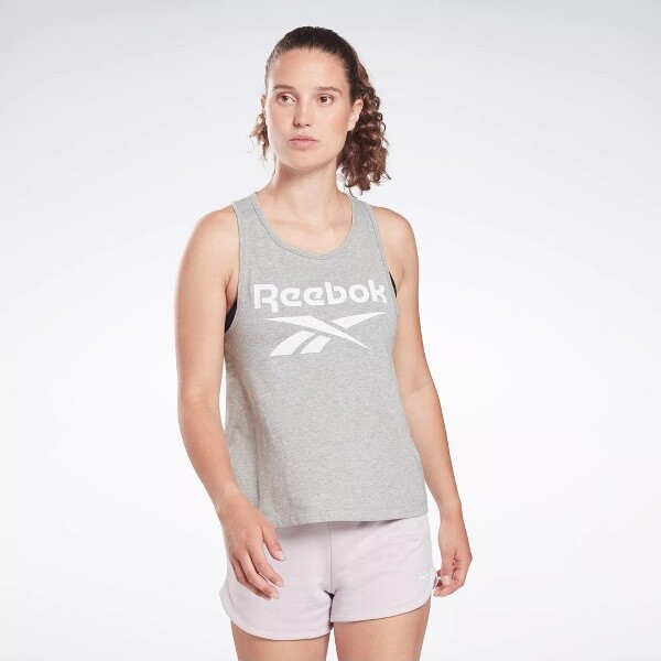 Reebok Identity Tank Top Womens Athletic Tank Tops X Small Medium Grey  Heather - ShopStyle
