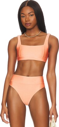 Women's Twist-front Bralette Bikini Top - Wild Fable™ Orange D/dd