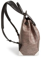Thumbnail for your product : Alexander Wang 'Prisma' Croc Embossed Backpack