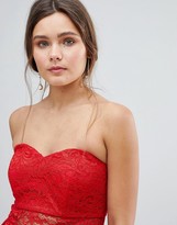Thumbnail for your product : ASOS Design Bandeau Mini Dress in Lace