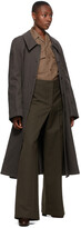 Thumbnail for your product : Lemaire Taupe Canvas Overcoat