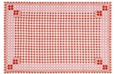Thumbnail for your product : D'Ascoli Set Of Four Ionna Gingham Linen-blend Placemats - Red Print