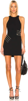 Alexander Wang Zipper Waist Mini Dress in Black | FWRD