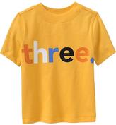 Thumbnail for your product : Old Navy "Three" Graphic Tees for Baby