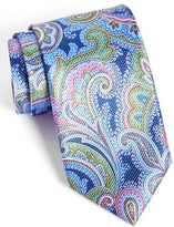 Thumbnail for your product : David Donahue Silk Paisley Tie