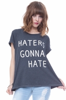 Thumbnail for your product : Local Celebrity Haters Schiffer Tee in Black