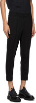 Thumbnail for your product : Neil Barrett Black Jersey Zip Trousers