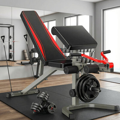 Himimi Heavy-Duty Multi-Function Weight Bench With Leg Developer & Preacher Curl - 900 LBS Capacity Complete Training System