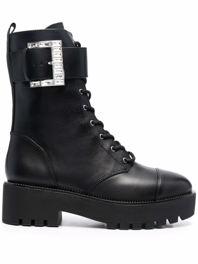 michael kors combat boots