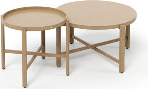 Alphamarts Two Outdoor Metal Patio Coffee Tables