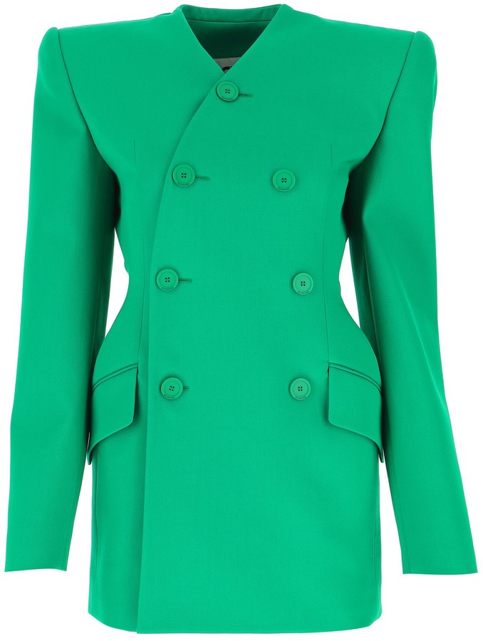 balenciaga jacket womens green