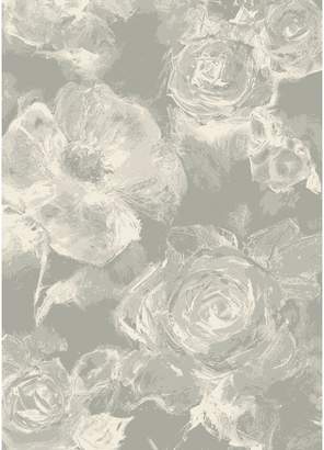 Debenhams ASIATIC Dark Grey 'Echo' Floral Rug