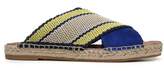 Thumbnail for your product : Diane von Furstenberg Millie Woven Cross Strap Slide Sandal