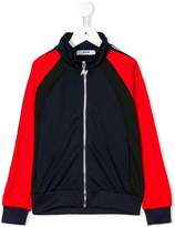 Thumbnail for your product : MSGM Kids block colour zipped jacket