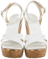 Thumbnail for your product : Jimmy Choo Patent Leather Platform Wedges