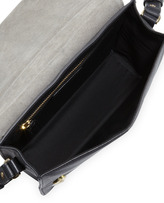Thumbnail for your product : Be & D Louise Lace-Flap Shoulder Bag, Black Combo
