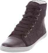 Thumbnail for your product : Lanvin Suede High-Top Sneakers