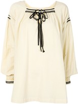 Thumbnail for your product : Renli Su Lace-Detailing Pleated Blouse