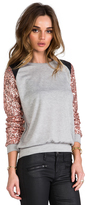 Thumbnail for your product : T-Bags 2073 T-Bags LosAngeles Embellished Sleeve Sweater