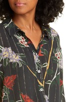 Thumbnail for your product : BA&SH Petunia Floral Metallic Stripe Shirt