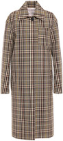 Thumbnail for your product : Victoria Beckham Checked Wool-jacquard Coat