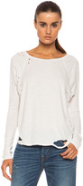 Thumbnail for your product : NSF Loretta Cotton Top in Natural Destroy