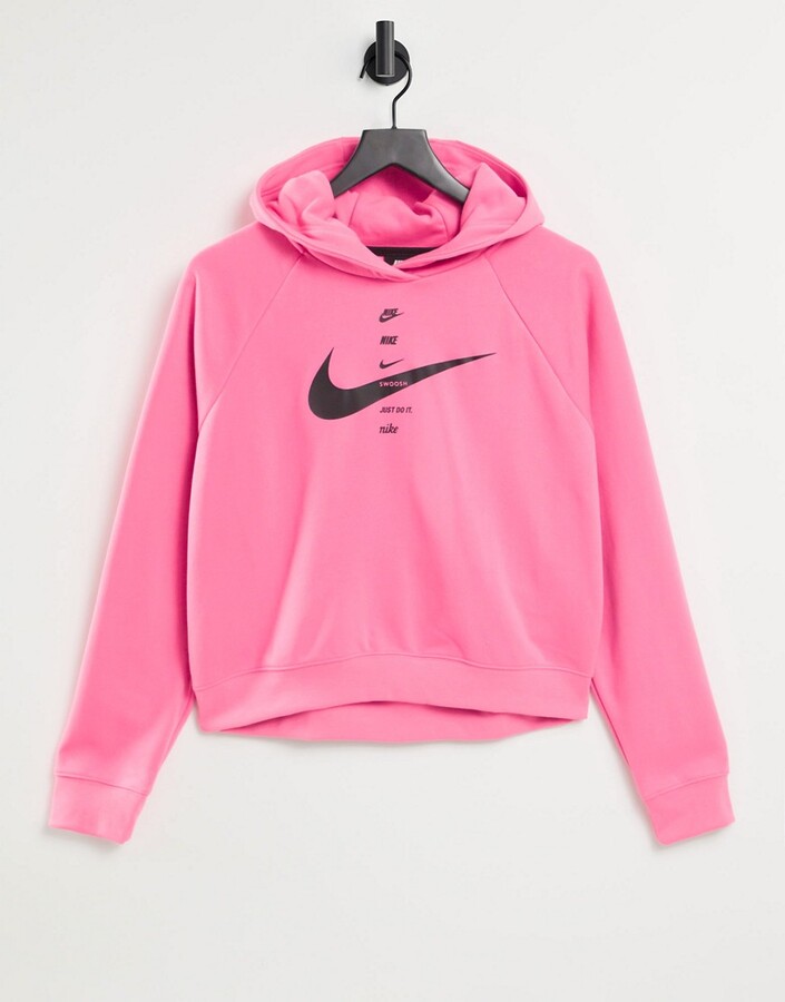 nike neon pink hoodie