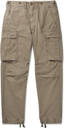 Ralph Lauren RRL Slim-Fit Tapered Washed-Cotton Cargo Trousers